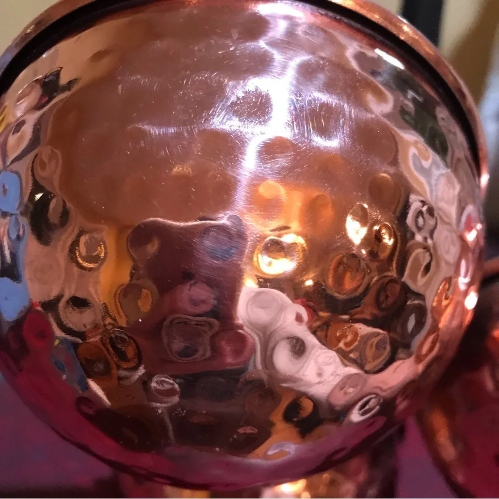 ▪️Hammered Copper & Silver Serving Piece